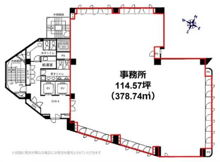 大井朝陽ビル基準階図面