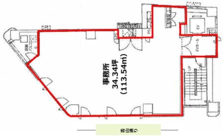 BIC赤坂ビル基準階図面