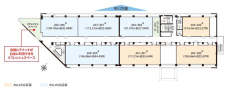 三井リンクラボ葛西基準階図面