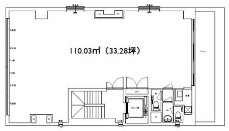 神田東松下町飯田鋲螺ビル基準階間取り図
