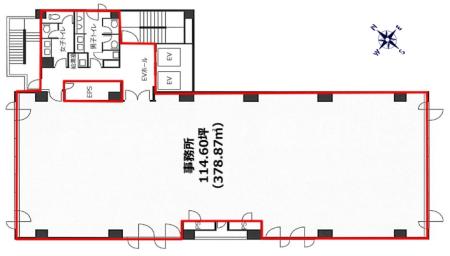 築地616ビル基準階図面