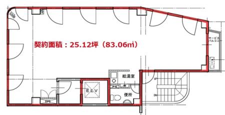 つなかわビル基準階間取り図