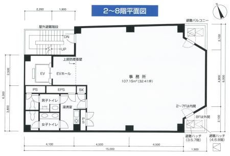 立花ビル台東根岸基準階図面