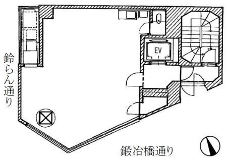 黒江屋八丁堀ビル基準階図面