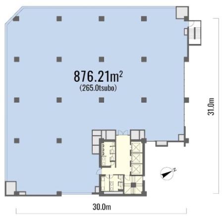 新橋２７ＭＴビル基準階間取り図