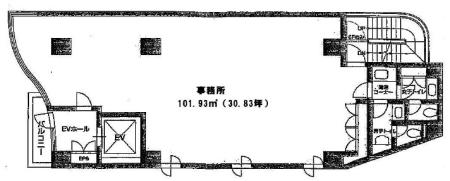 ST渋谷ビル基準階間取り図