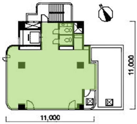 宇佐美大森ビル基準階間取り図