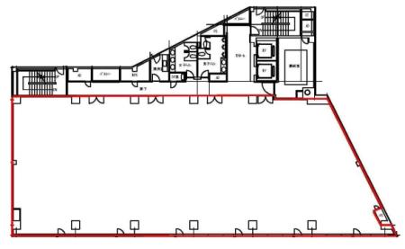ＯＮＥＳＴ西五反田スクエア基準階間取り図