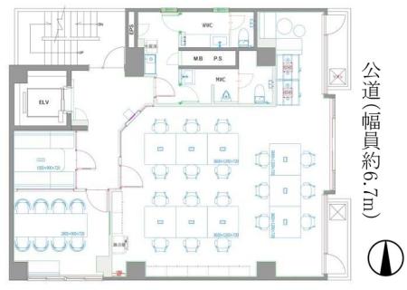 NOVEL WORK AKIHABARA基準階間取り図
