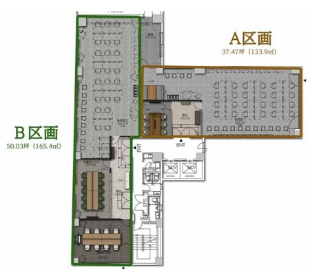岩本町ツインビル基準階図面
