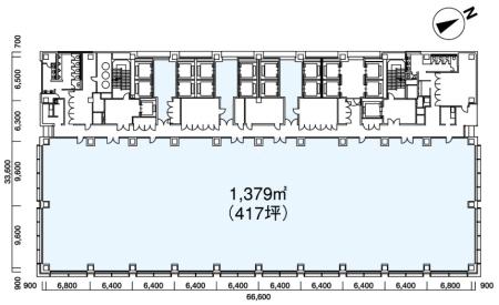 丸の内北口ビルディング基準階図面