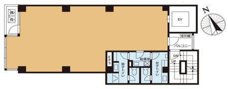 VORT新橋Ⅱ基準階間取り図