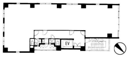 新宿カメヤビル基準階図面