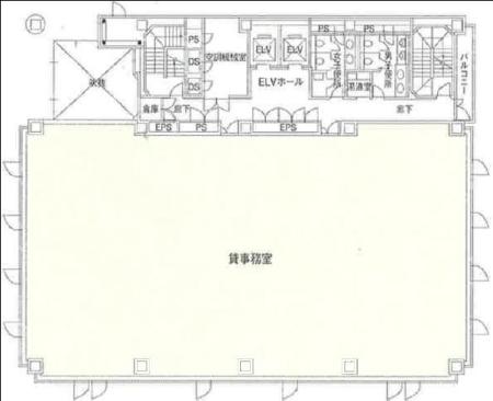 大崎CNビル基準階間取り図