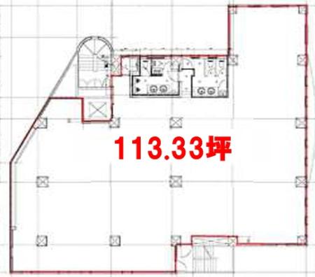 代々木TRビル基準階図面