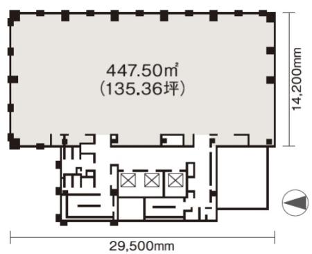 NBF池袋タワー基準階間取り図