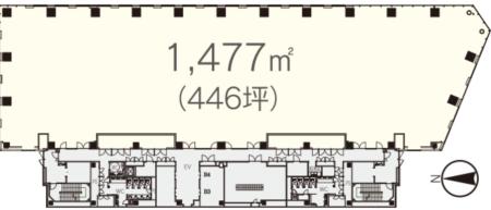 大崎ブライトコア基準階図面