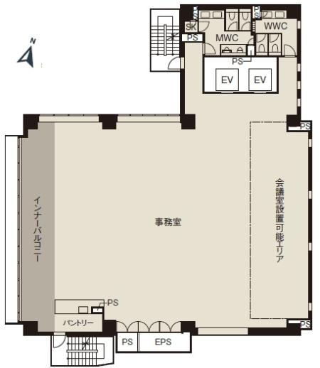 ＣＩＲＣＬＥＳ市ヶ谷基準階間取り図