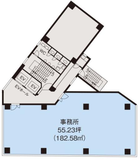 宮益坂プレイス渋谷基準階図面