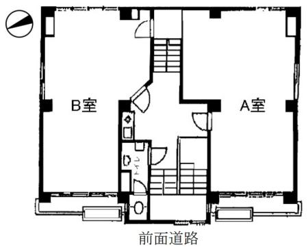 新宿酒販会館基準階図面
