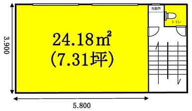 第5森田ビル松本基準階間取り図