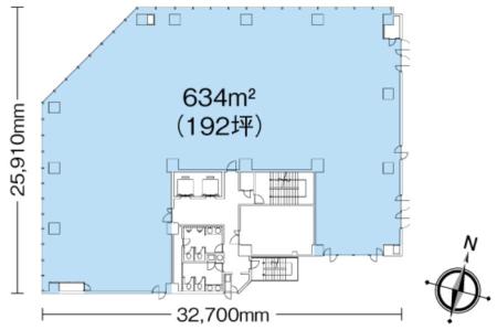 日本生命音羽ビル基準階図面