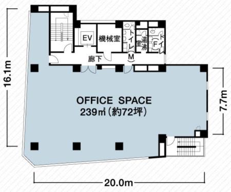 興和日東ビル基準階図面