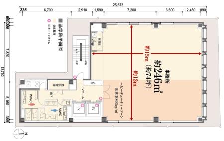 S-GATE秋葉原基準階間取り図