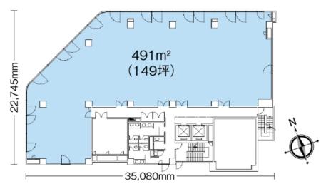 ニッセイ大塚駅前ビル基準階図面