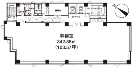 いちご永代ビル基準階間取り図