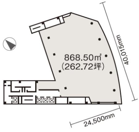 神宮前Ｍ－ＳＱＵＡＲＥ基準階間取り図