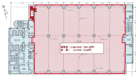 東京美術倶楽部ビルディング基準階図面