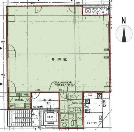 マツシタビル基準階間取り図
