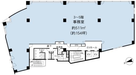 KDX恵比寿ビル基準階図面