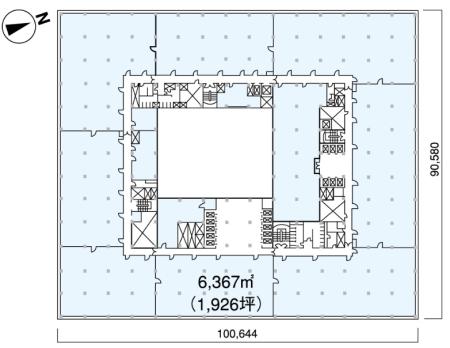 新東京ビル基準階図面