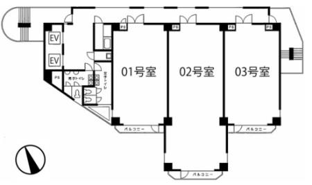 INOビル‐大崎基準階図面