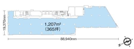 靖国九段南ビル基準階図面