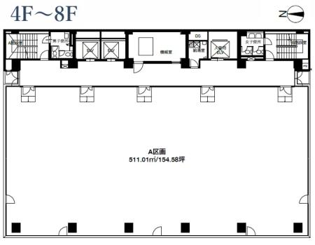 本町NXビル基準階図面