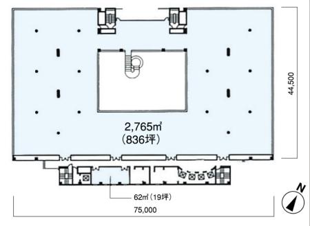 アイケイビル（ＩＫビル）基準階図面