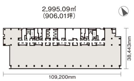 日本橋一丁目三井ビルディング基準階図面