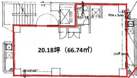 ACN恵比寿スクエア基準階図面