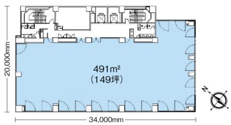 ニッセイ神田須田町ビル基準階図面