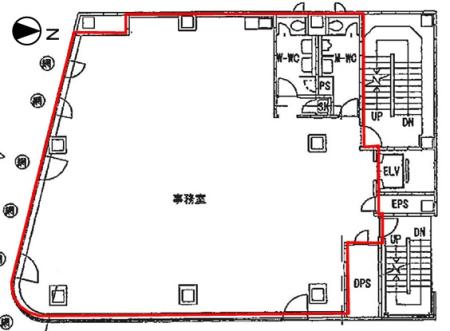 上野ＴＧビル基準階間取り図