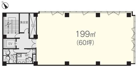 日土地日本橋ビル基準階図面