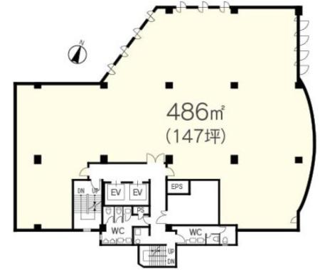 NRビル基準階図面