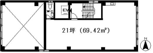 仁徳ビル基準階図面