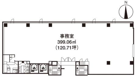 いちご八丁堀ビル基準階間取り図