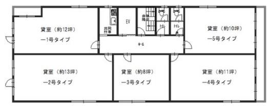タマダビル基準階図面