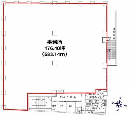 秩父屋ビル基準階図面