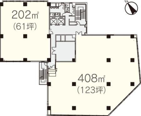 日幸五反田ビル基準階図面